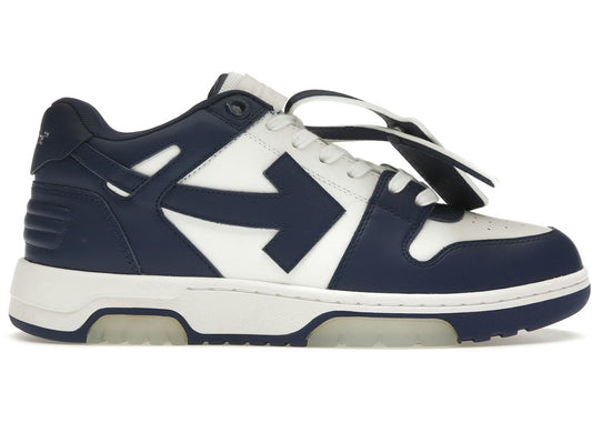 OFF-WHITE Out Of Office OOO Low Tops White Royal Blue