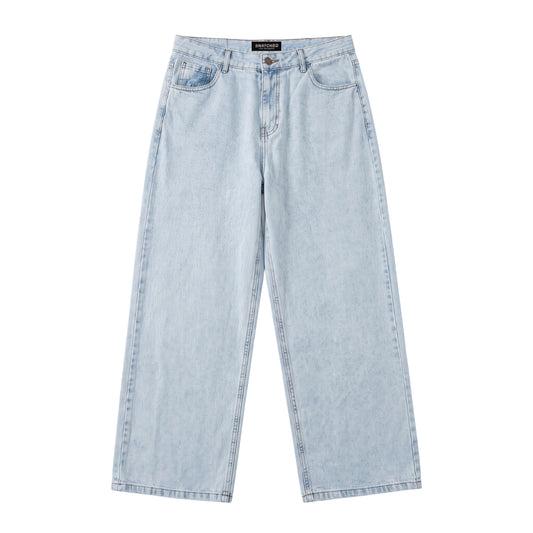 SNATCHED Baggy Jeans – Washed Blue