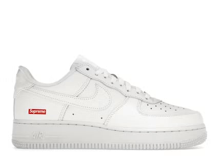 Supreme x Nike Air Force 1 Low Box Logo White