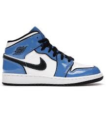 Air Jordan 1 Mid Signal Blue GS