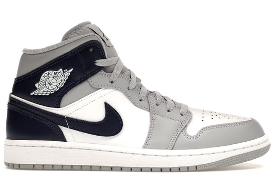 Air Jordan 1 Mid Wolf Grey Midnight Navy